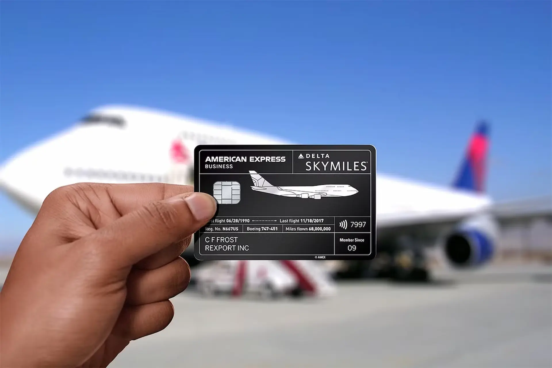 Delta Airlines Flight card