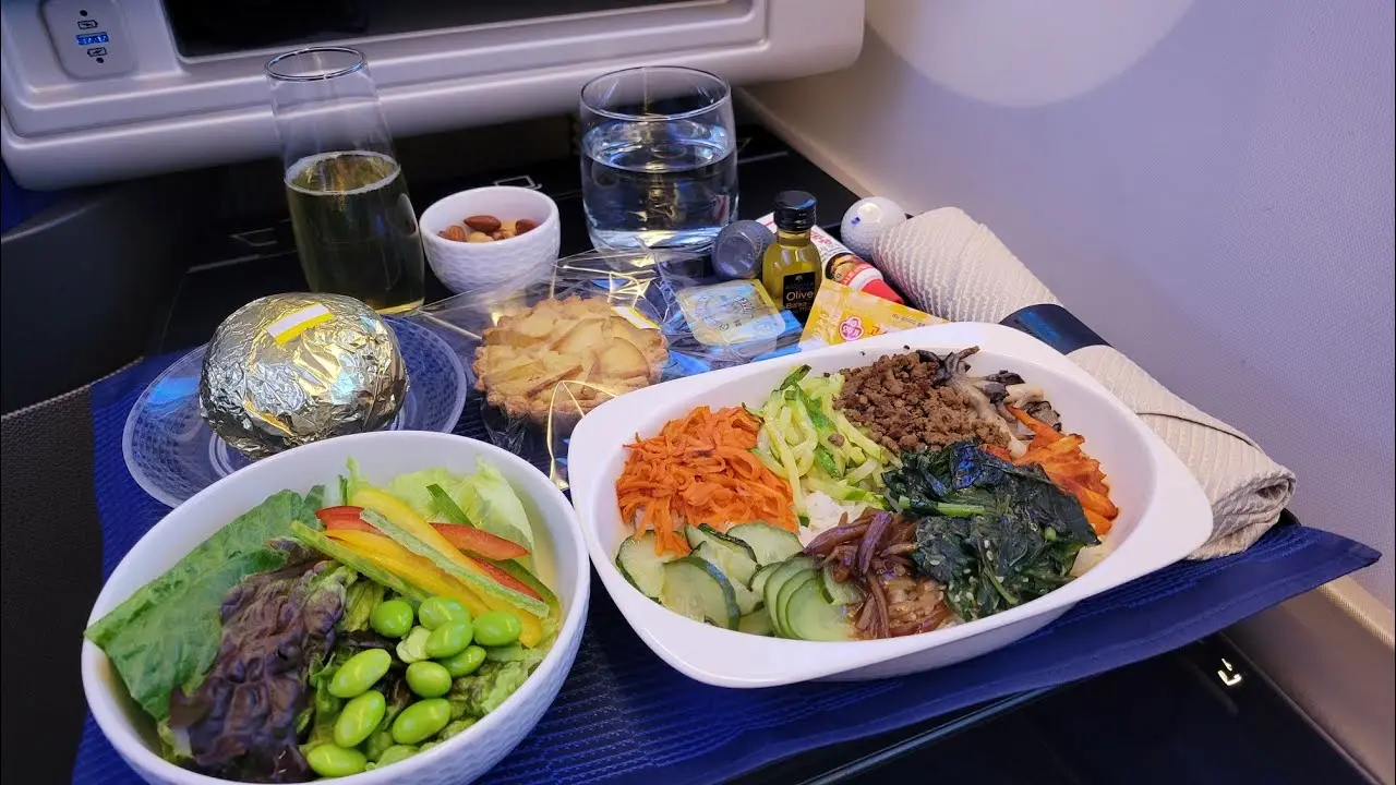 united polaris business class menu
