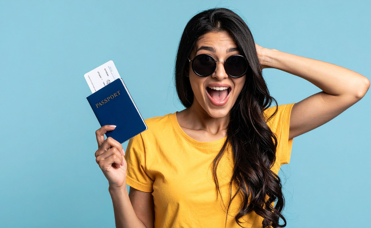 Traveler holding passport and boarding pass, highlighting 2026 airline check-in rules and deadlines.
